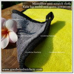 MICROFIBER CLOTH anti-scratch (kain lap mobil) 30x30cm - yellow-gray
